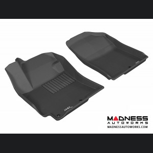 Hyundai Accent Sedan Floor Mats (Set of 2) - Front - Black by 3D MAXpider